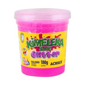 Slime Kimeleka Glitter 180g Rosa ArtKids Acrilex