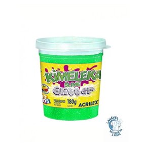 Slime Kimeleka Glitter 180g Verde ArtKids Acrilex