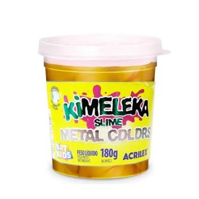 Slime Kimeleka Metal Colors 180g Dourado ArtKids Acrilex