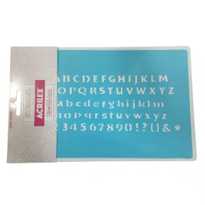 Stencil Alfabeto Ref 30002 1242 Acrilex