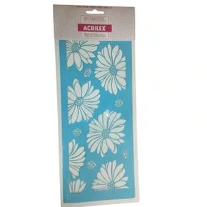 Stencil Margaridas Ref 30000 1504 Acrilex