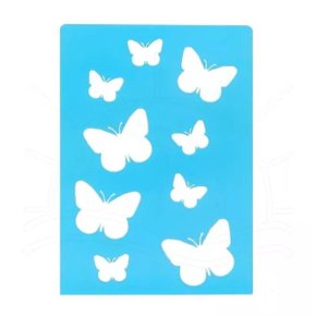 Stencil para Pintura Borboletas Acrilex Ref. 30002 1193 21x15 cm