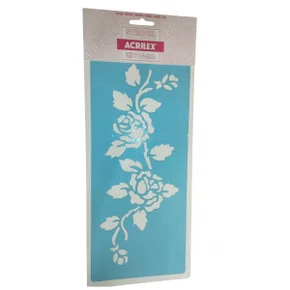 Stencil Rosas Floral Ref 30000 1181 Acrilex
