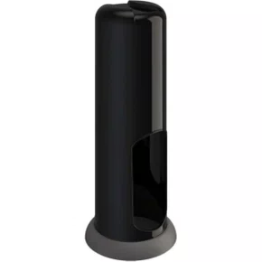Suporte Canudo Plástico Preto Unidade