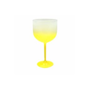 Taca Acrílica Gin Degrade Amarelo 600ml LSCT