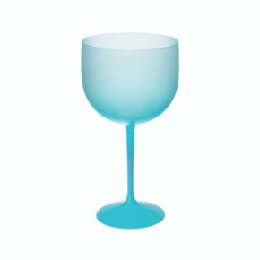 Taça Acrílica Gin Neon Azul Tiffany Degradê 500ml OP 29080 Neoplas