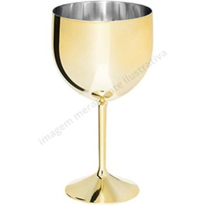 Taça Acrílica Gin Ouro 500ml