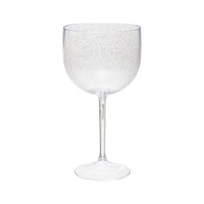 Taça Acrílica Gin Shelby Cristal com Glitter 500ml Neoplas