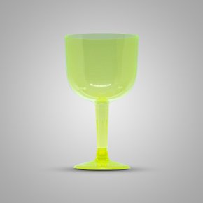 Taca Acrílica Gin Verde Neon 500ml Plastilânia