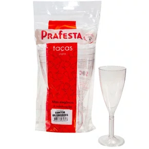 Taca Salut Champagne Cristal com 06 Unidades PraFesta