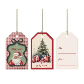 Tags Presente Boas Festas com 12 Unidades Cromus