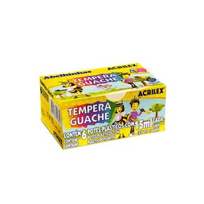 Tempera Guache 15ml 06 Cores Acrilex