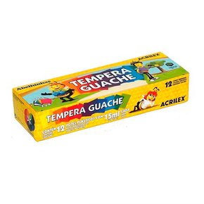 Tempera Guache 15ml 12 Cores Acrilex