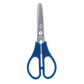 Tesoura Escolar 13 cm Sem Ponta Canhoto Azul Left Tris