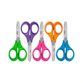 Tesoura Escolar 13 cm Sem Ponta Unidade Cor Sortida Class Tris