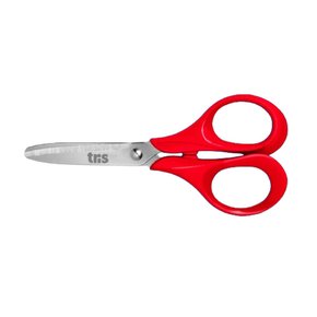 Tesoura Escolar 13 cm Sem Ponta Vermelho Class Tris