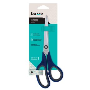 Tesoura Multiuso 21,5 cm Azul B7200 Bazze