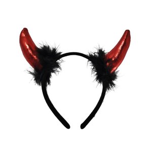Tiara com Chifres Diabinho Vermelho Bazar Importadora