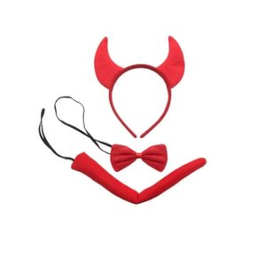 Tiara Diabinho com Gravata e Rabinho Unidade