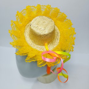 Tiara Junina com Chapeuzinho Rendas