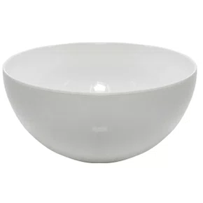 Tigela Bowl Plástica Branca 600ml Massari LB 3071
