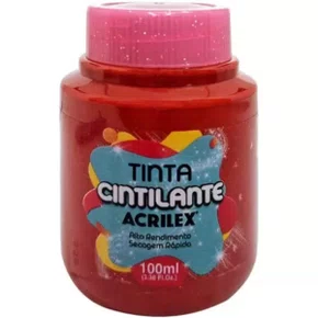 Tinta Cintilante 100ml Purpura Acrilex