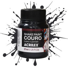 Tinta Couro Preta Acrilex 37ml