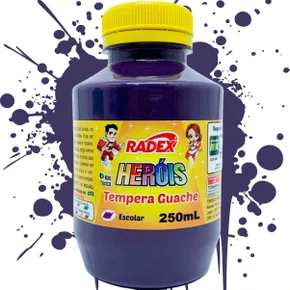 Tinta Guache Roxo 250ml Radex