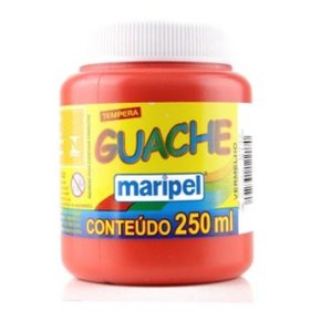 Tinta Guache Vermelha 250ml da Maripel
