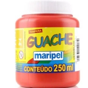Tinta Guache Vermelha 250ml da Maripel