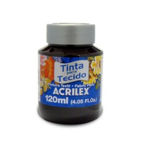 Tinta P/ Tecido Preta 120ml Acrilex