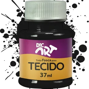 Tinta P/ Tecido Preta 37ml DAC