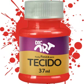 Tinta P/ Tecido Vermelho Escarlate Dac 37 Ml