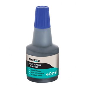 Tinta Para Carimbo Azul Bazze