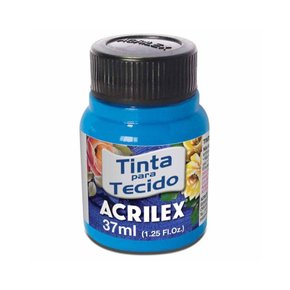 Tinta para Tecido 37ml Azul Fluorescente Acrilex
