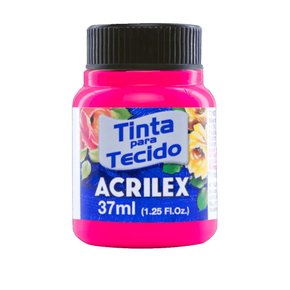 Tinta para Tecido 37ml Rosa Maravilha Fluorescente Acrilex