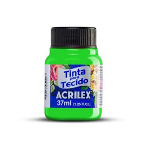 Tinta para Tecido 37ml Verde Fluorescente Acrilex