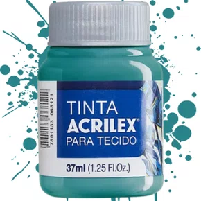 Tinta para Tecido Acqua Marina 37ml Acrilex