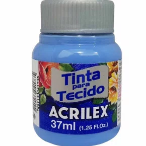 Tinta para Tecido Azul Caribe 37ml Acrilex