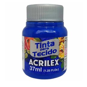 Tinta para Tecido Azul Cobalto 37ml Acrilex