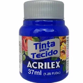 Tinta para Tecido Azul Ultramar 37ml Acrilex