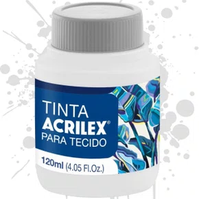 Tinta para Tecido Branco 120ml Acrilex
