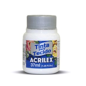Tinta para Tecido Branco 37ml Acrilex