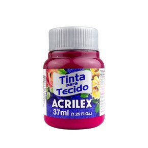 Tinta para Tecido Fuchsia 37ml Acrilex