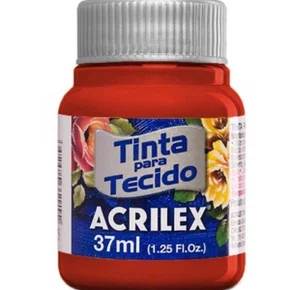 Tinta para Tecido Goiaba Queimada 37ml Acrilex