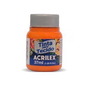 Tinta para Tecido Laranja 37ml Acrilex