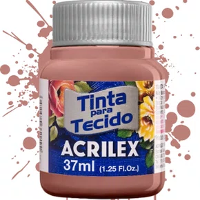 Tinta para Tecido Rosa Antigo 37ml Acrilex