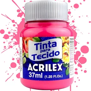 Tinta para Tecido Rosa Escuro Acrilex 37ml