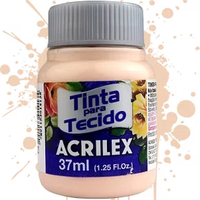 Tinta para Tecido Salmao Bebe Acrilex 37ml
