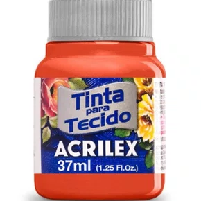 Tinta para Tecido Tangerina 37ml Acrilex